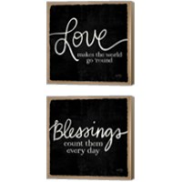 Framed 'Blessings of Home 2 Piece Canvas Print Set' border=