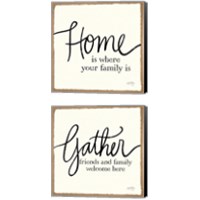 Framed 'Blessings of Home 2 Piece Canvas Print Set' border=