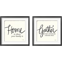 Framed 'Blessings of Home 2 Piece Framed Art Print Set' border=