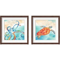 Framed 'Sea Splash 2 Piece Framed Art Print Set' border=