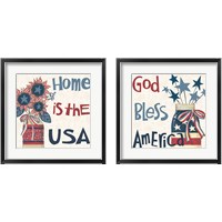 Framed 'American Country 2 Piece Framed Art Print Set' border=