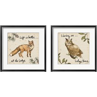 Framed Lodge Life 2 Piece Framed Art Print Set