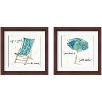 Framed 'Beach Divas 2 Piece Framed Art Print Set' border=