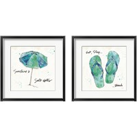 Framed 'Beach Divas 2 Piece Framed Art Print Set' border=