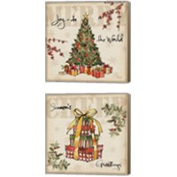 Framed Winter Wishes 2 Piece Canvas Print Set