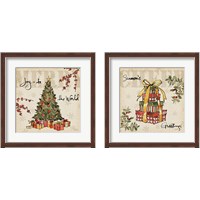 Framed 'Winter Wishes 2 Piece Framed Art Print Set' border=