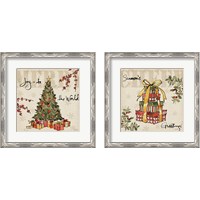 Framed 'Winter Wishes 2 Piece Framed Art Print Set' border=