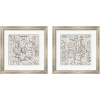Framed 'Italian Scroll on Driftwood 2 Piece Framed Art Print Set' border=