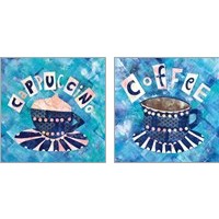 Framed 'Cafe Collage 2 Piece Art Print Set' border=