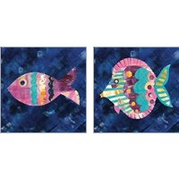 Framed 'Boho Reef  2 Piece Art Print Set' border=