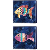Framed 'Boho Reef  2 Piece Canvas Print Set' border=
