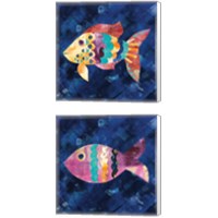 Framed 'Boho Reef  2 Piece Canvas Print Set' border=