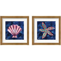 Framed 'Boho Reef  2 Piece Framed Art Print Set' border=