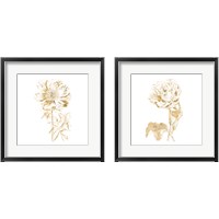 Framed 'Gilded Botanical 2 Piece Framed Art Print Set' border=