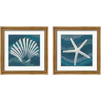 Framed 'Sea Glass 2 Piece Framed Art Print Set' border=