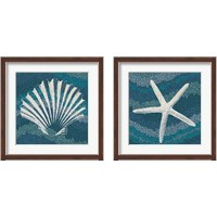 Framed 'Sea Glass 2 Piece Framed Art Print Set' border=