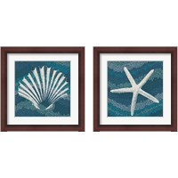 Framed 'Sea Glass 2 Piece Framed Art Print Set' border=