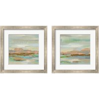 Framed 'Spring Desert 2 Piece Framed Art Print Set' border=