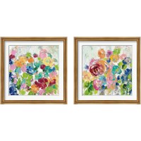 Framed 'Hydrangea Bouquet 2 Piece Framed Art Print Set' border=