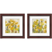 Framed Floating Yellow Flowers 2 Piece Framed Art Print Set