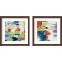 Framed 'Island Town 2 Piece Framed Art Print Set' border=