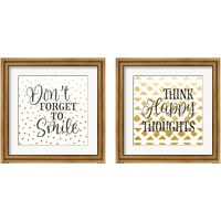 Framed Don't Forget to Smile 2 Piece Framed Art Print Set