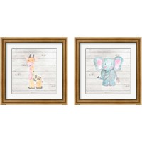 Framed Water Color Animal 2 Piece Framed Art Print Set