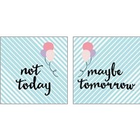 Framed 'Today & Tomorrow 2 Piece Art Print Set' border=
