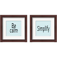 Framed Calm & Simplify 2 Piece Framed Art Print Set
