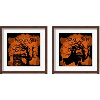 Framed 'Halloween 2 Piece Framed Art Print Set' border=