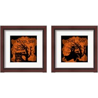 Framed 'Halloween 2 Piece Framed Art Print Set' border=