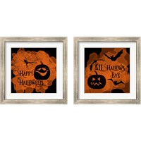 Framed 'Halloween 2 Piece Framed Art Print Set' border=
