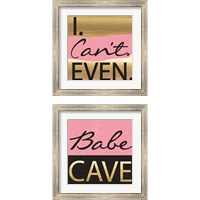 Framed 'Woman Cave 2 Piece Framed Art Print Set' border=