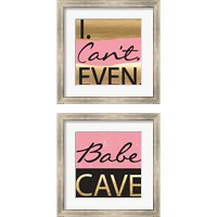 Framed 'Woman Cave 2 Piece Framed Art Print Set' border=