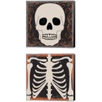Framed Skeleton 2 Piece Canvas Print Set