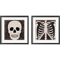 Framed 'Skeleton 2 Piece Framed Art Print Set' border=