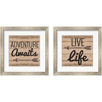 Framed 'Wanderlust 2 Piece Framed Art Print Set' border=