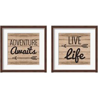 Framed 'Wanderlust 2 Piece Framed Art Print Set' border=