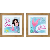 Framed Be Mermaids 2 Piece Framed Art Print Set