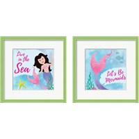 Framed Be Mermaids 2 Piece Framed Art Print Set