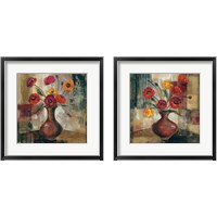 Framed Poppies in a Copper Vase 2 Piece Framed Art Print Set