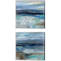 Framed 'Wave Crop 2 Piece Canvas Print Set' border=