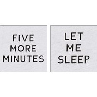 Framed 'Sleep Time 2 Piece Art Print Set' border=
