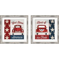 Framed 'Americana 2 Piece Framed Art Print Set' border=