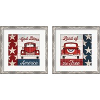 Framed 'Americana 2 Piece Framed Art Print Set' border=