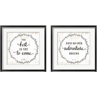 Framed 'And So Our Adventure Begins 2 Piece Framed Art Print Set' border=