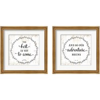 Framed 'And So Our Adventure Begins 2 Piece Framed Art Print Set' border=