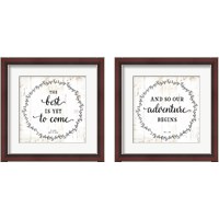 Framed 'And So Our Adventure Begins 2 Piece Framed Art Print Set' border=