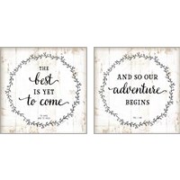 Framed 'And So Our Adventure Begins 2 Piece Art Print Set' border=