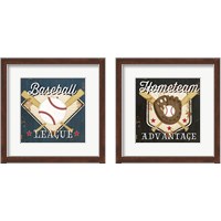 Framed Baseball 2 Piece Framed Art Print Set